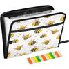 Mnsruu Lovely Little Bee - Organizer Porta Documenti Raccoglitore con 13 tasche, espandibile, con tasca frontale, portatile, con cerniera