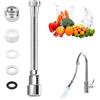 CHENYU 1 Pezzo Prolunga Rubinetto Cucina Estenditore Rubinetto Girevole a 360° Prolunga Rubinetto Cucina 2 Tipi di Jet 30 cm Adatto Per La maggior parte dei Bagni della Cucina