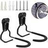 Homshsjhkis 2 Pcs Porta Bici da Muro, Portabici Muro, Supporto Bici Muro Appendi Ganci Appendere, Ganci Accessori Bicicletta con Imbottiture Anti Graffi, Supporto Appendi Garage per Garage e Parete