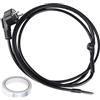 CPROSP 1m Cavo Riscaldante con Termostato 250V 24W/m, Grondaie e Piante | Cavo Scaldante Antigelo; Cavo Riscaldante Antigelo con Spina di Messa a Terra; Impedisce il Congelamento di Tubi