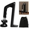 JUDACAIFU Blocco Porta Portatile, Protezione Anti-Furto In Alluminio,Regolabile per Spazi Tra Le Porte Da 5 a 35 mm, Fermaporta Antiscivolo, Ideale per La Sicurezza In Hotel e in Viaggio Senza Allarme (Nero)