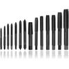 Mesee Set di 14 Tornelli per Filettatura in HSS - Kit con Maschi a Scanalatura Diritta, Rivestimento Titanio - Per Filettatura Americana, Fresatura e Lavorazione di Metalli