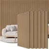 TONOR Pannelli Decorativi per Pareti Legno, 120x60-4,32㎡, 6 Pezzi, Rovere | Pannelli Fonoassorbenti Mdf,Pannello Decorativo Parete Isolante Acustico,Decorazione da Parete per Interni, Studio, tv Parete