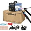 Reboot Saldatrice multifunzione 7 in 1, 205 A, MIG/MAG, filo animato senza gas, MMA Lift-TIG con torcia TIG, saldatura a punti, predisposta per alluminio, display digitale IGBT 230 V, per fai da te e