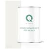 Q-COVER Vernice per mobili lucida, colore: Bianco traffico RAL 9016, 1 L, colore legno per interni | coprente, a base d'acqua, antigraffio, per cucine, armadi, tavoli, giardino