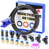 TAILONZ PNEUMATIC nero 12 mm OD 8 mm ID poliuretano PU tubo flessibile aria Kit 10 metri 32.8ft