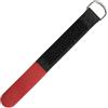 Lumonic 10 Pezzo Fascette in Hook + Loop nero/rosso | 600x38mm | incrociato | Robusto occhiello in metallo, hook + look per cavi riutilizzabile più volte | Semplice gestione e organizzazione dei cav