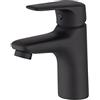 eurosanit Miscelatore monocomando per lavabo ONE | design compatto | finitura nero opaco | ideale per bagni moderni EUROSANIT