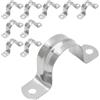 MejaRizon Fascette stringitubo in acciaio inox 304, 20 mm, fascette a U, diametro 20 mm, 10 pezzi, fascette di fissaggio, resistenti alla corrosione e robuste, per tubi dell'acqua, tubi del gas e cavi