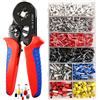 ZZXLOPEZ Set di Puntalini, Pinza Crimpatrice con 1800 Puntalini Elettrici 0,25-10mm², Pinza Crimpatrice Capicorda, Attrezzi Elettricista, Set di Capicorda Elettrici, Strumento Crimpatura Capicorda