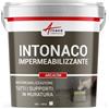 ARCANE INDUSTRIES Intonaco Impermeabilizzante Idrorepellente Cemento, Muratura 5 kg Bianco