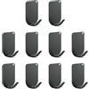 TLDBATICE 10 Pezzi Ganci Adesivi, Ganci Adesivi Cucina, Grigio