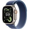 Apple Watch Ultra 3 GPS+Cellular 49mm Natural Titanium con Cinturino Trail Loop Blue/Bright Blue S/M Europa