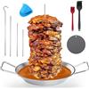 Spiedino Verticale per Barbecue, Spiedino Verticale in Acciaio Inox, per Barbecu