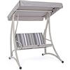 Bizzotto iperbriko Dondolo in Acciaio Due posti Avorio GRELY 145x120x h185 cm