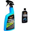 Meguiar's G190526EU Hybrid Ceramic Wax, 709ml & Ultimate Polish, 473 ml, Cera ibrida ceramica, Protezione e lucidatura di superfici veicoli, come auto o barche