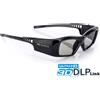 Hi-SHOCK Pro 7G Black Diamond - occhialini 3D DLP Link con massima capacità di ricarica