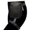 Larswon Borsa da gamba Borsa da gamba Borsa a tracolla in finta pelle Borsa da coscia Hip Bag Fanny Pack imbracatura coscia donna, Nero, S, Marsupio