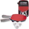 Hy-Pro Set da ping pong - 2 persone, 2 racchette, 3 palline, borsa portaoggetti, palline da ping pong a 3 stelle, racchette da ping pong e palline di alta qualità