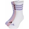 adidas Unisex - Bambini e ragazzi 3Stripes Cushioned Sportswear Crew Socks 3 Pair Pack Socks, magic lilac/white/magic mauve, 4-5 Years