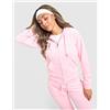 Juicy Couture Womens JUICY COUTURE Diamante JC Logo Full Zip Hoodie - Rosa, rosa