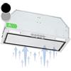 Klarstein Cappa Aspirante, Cappa Cucina con Filtro Cappa Cucina in Alluminio Lavabile in Lavastoviglie, Cappa Incasso con Flusso d'Aria 380 m³/h, Luci LED, Cappa Sottopensile con Touch Control