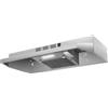 SNDOAS Cappa da 76,2 cm canalizzata/convertibile in acciaio inox con controllo a pulsante basculante, cappa di sfiato con luce LED, ventola di scarico a 2 velocità, cappa sotto armadio, argento