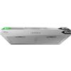 IsEasy Cappa Aspirante Sottopensile 60 cm A++ 250 m³/h, Cappa Integrata per Mobile Sottopensile, 3 Livelli, Ricircolo/Scarico, Lampada LED 2 W, Filtro Carbone X1, 60 dB, Acciaio Inossidabile Argento