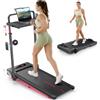 HomeTro Tapis Roulant Pieghevole Elettrico per Casa 12 km/h, 3 HP, Inclinazione Regolabile 3%/7%, Bluetooth, 12 Programmi, Walking Pad con Scrivania Rimovibile, Schermo LED, 100×40 cm, per Casa e Ufficio
