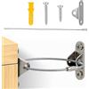 Ousuwo Set di 12 cinghie anti-ribaltamento per mobili, per librerie, armadi, cassettiere, staffe di sicurezza resistenti in acciaio inox e nylon con viti
