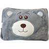 Generico Borsa Acqua Calda Elettrica Ricaricabile con tasca scalda mani riscalda mani piedi (Orso Griggio)
