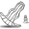 BDSMJOY Plug anale in metallo traforato per espansione Unisex (S)