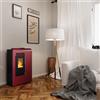LVZ Stufa a pellet LVZ New Slim Ginevra bordeaux