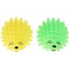 N-K Pulabo, giocattoli per animali domestici, in plastica morbida, a forma di riccio, suono che scricchiola divertente per cani, gatti, cuccioli, masticare, colore casuale, 5,5 x 4 cm, comodo ed