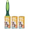 Nobleza Rullo Levapelucchi 330 Fogli - Extra Appiccicoso per Peli Animali | Set con 1 manico + 3 ricariche da 110 fogli, Rimuove peli di cani e gatti da divani, vestiti, letti e tappeti