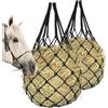 BOYIFEIJIE Rete da fieno per cavalli, set da 2 pezzi, grande rete da fieno a maglia stretta con gancio, robusta rete da fieno per stalla e salice, per cavalli e pony (2 pezzi)