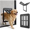 Enjoying Schermo Porta per Cani per Porta Scorrevole, Grande Porta del Gatto per Porta Dello Schermo, Finestra o Portico - Nero