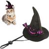 SEMINISMAR Cappello Strega Pet per Cani E Gatti Di Halloween,Cappello Da Strega Di Hallowee per Animali Domestici,Cappello per Cani Costume per Animali,Per Cosplay Accessorio Divertente per Pet Party,1 pezzo