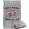 LOGOVISION Harry Potter Luna Lovegood Spectrespecs Nero Coperta super morbida al tatto setoso - 91 x 147 cm