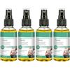 kuhiiu Spray dimagrante e idratante, lozione modellante per la perdita di peso, rassodante della pelle, idratazione profonda, spray anti-cellulite ad assorbimento rapido per addome, braccia, (4 bottiglie)