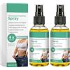 kuhiiu Spray dimagrante e idratante - Lozione modellante per il corpo, rassodante della pelle, idratazione profonda, spray anti-cellulite ad assorbimento rapido per addome, braccia, (2 bottiglie)