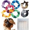 JOVYTH Due Scrunchies Fatti a Mano in una Raffinata Confezione Regalo,Affascinanti e Giocosi con Colori Vivaci,Perfetti per Ragazze,Amiche,Compleanni o Regali per la Festa dei Bambini