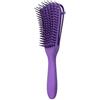 Hidyliu Spazzola Districante a 8 File Spazzola Massaggio Ergonomica per Capelli Ricci Design in Plastica Portatile 9,6x2,2 Pollici (Viola)