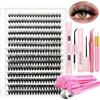 DNSGOOR Kit di Estensione Ciglia Individuale Lashes Kit per Principiante a Casa con 280 Pcs 9-16mm Lunghezza 40D Curl Lash Clusters Lash Bond e Seal Glue Remover Pinzette Lash Applicator Tool