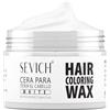 Sevich Tintura temporanea per capelli, colore bianco, forte tenuta, per uomini e donne, non grassa e resistente all'acqua, facile da lavare, per feste e cosplay, 120 g