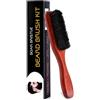 Fllyvly Spazzola da Barba in Legno di Pero e Setole di Cinghiale Rigide - Perfetta per Tutti i Tipi di Barba, Favorisce la Crescita Sana,Adatto a vari tipi di capelli, Prodotto di Qualità Cina, Lunghezza15 cm