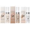 Rubu22a Fondotinta Liquido Full Coverage SPF 50 PA+++, Correttore Idratante con Estratto di Centella Asiatica, Finish Matte,BB cream, Base Trucco, Correttore,30ml (01+IVORY+NATURE)