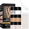 EONFAVE Corpo correttore 2 colori, copertura per il trucco del corpo, impermeabile, resistente al sudore, a lunga durata, tonalità della pelle miste, per una finitura naturale, forte opacità per