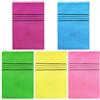 MEMOFYND Confezione da 5 guanti da bagno, guanti da doccia, scrub, guanti per la pulizia dello sporco e della pelle morta, guanti esfolianti, adatti per il corpo (5 colori)