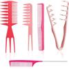 exatta 5 Pezzi Capelli Kit,Denti Larghi e Pettini,Pettine a Coda,Denti Stretti